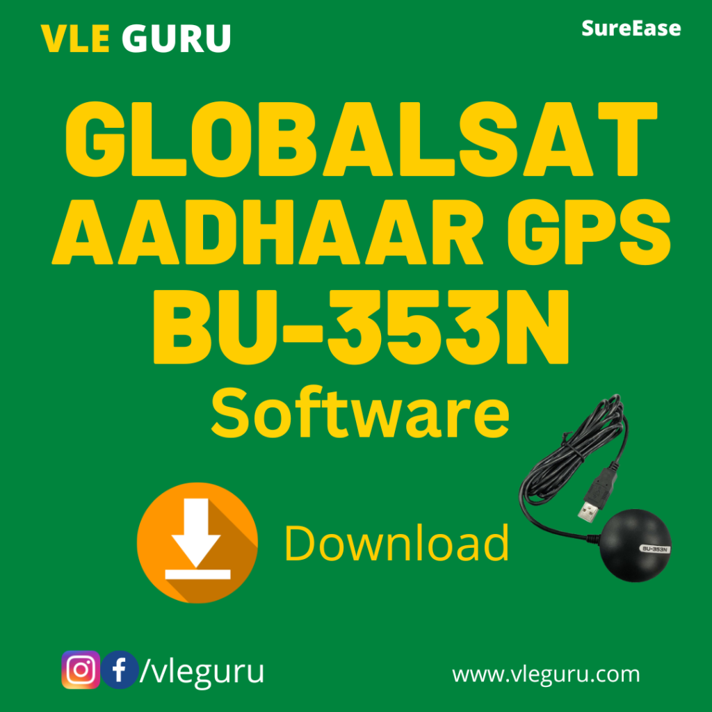 Aadhaar gps bu 353n software driver download and installation